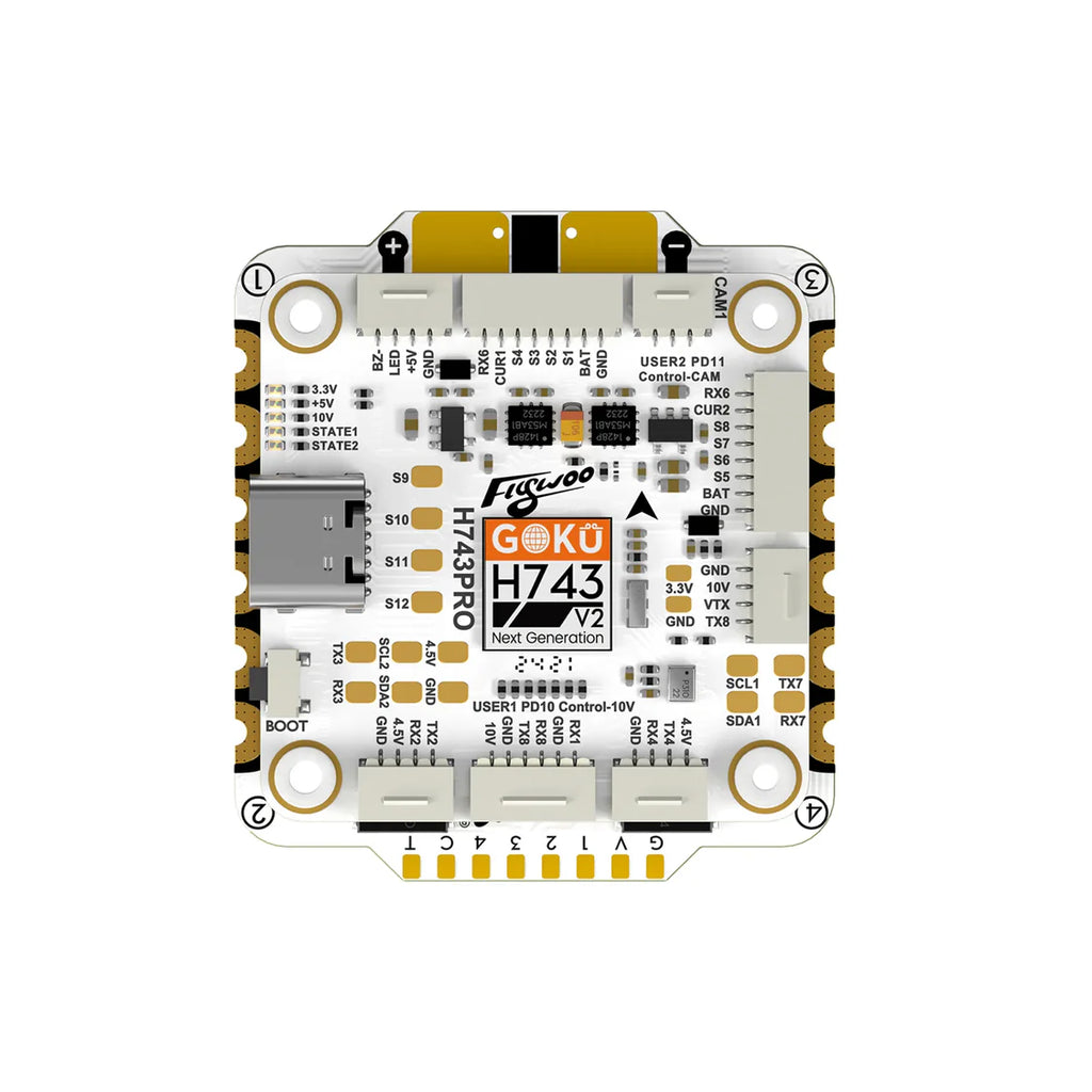 Flywoo GOKU H743 PRO 55A 32Bit 128K 3030 Stack O4  O4 Pro Plug N Play Support