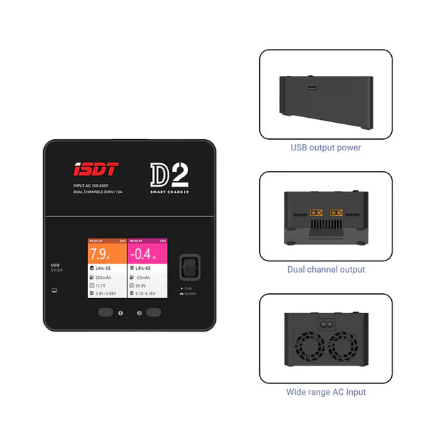 ISDT D2 Mark 2 LiPo Battery Balance Charger